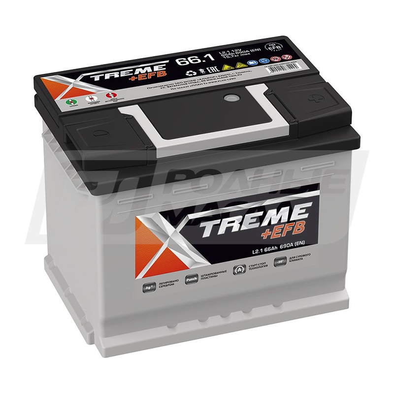 X-TREME +EFB 66 (L2.1) 66 Ач, п/п PLNT0123235