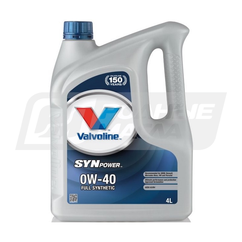 VALVOLINE SynPower 0W40, 4л 872588IU
